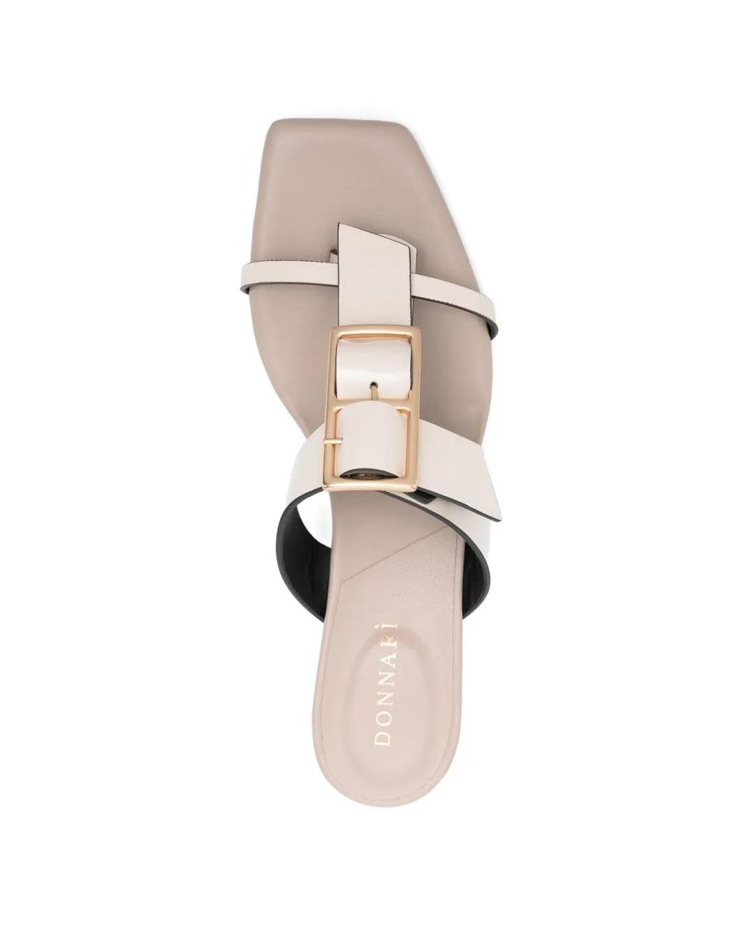 DONNARì White Leather Sandals