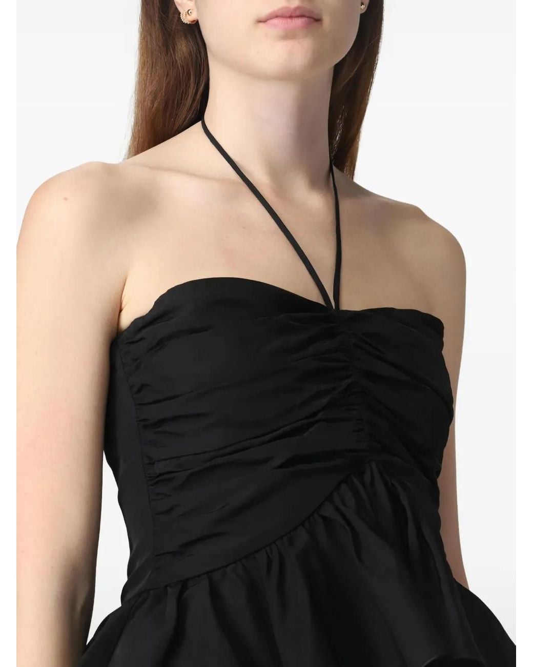 MSGM Black Flared Top