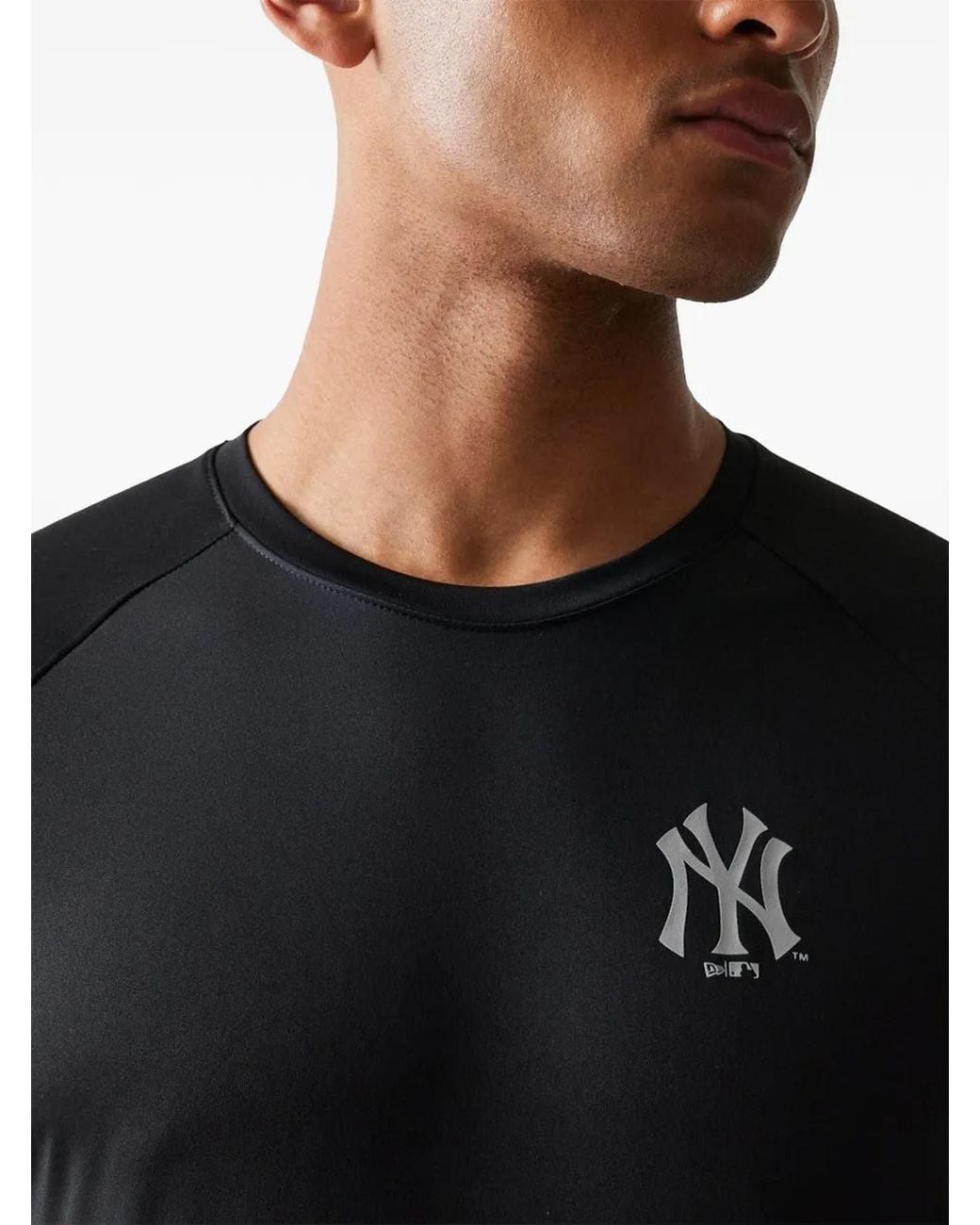 KTZ Black New York Yankees Mlb Reflective T-Shirt for men