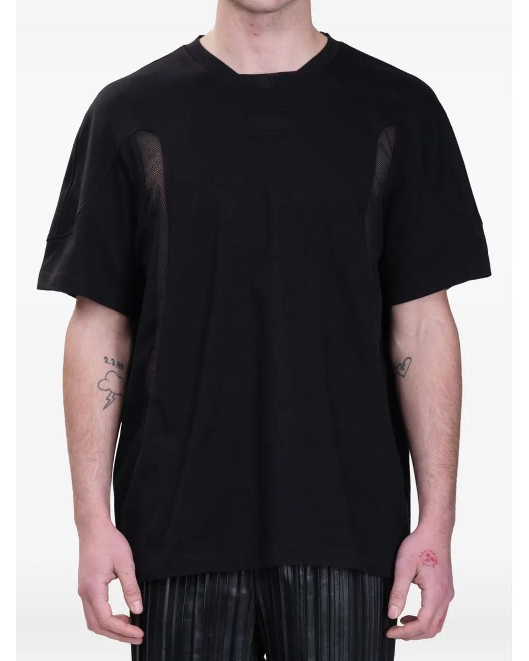 Helmut Lang Black Lang Sport Seam T-Shirt for men