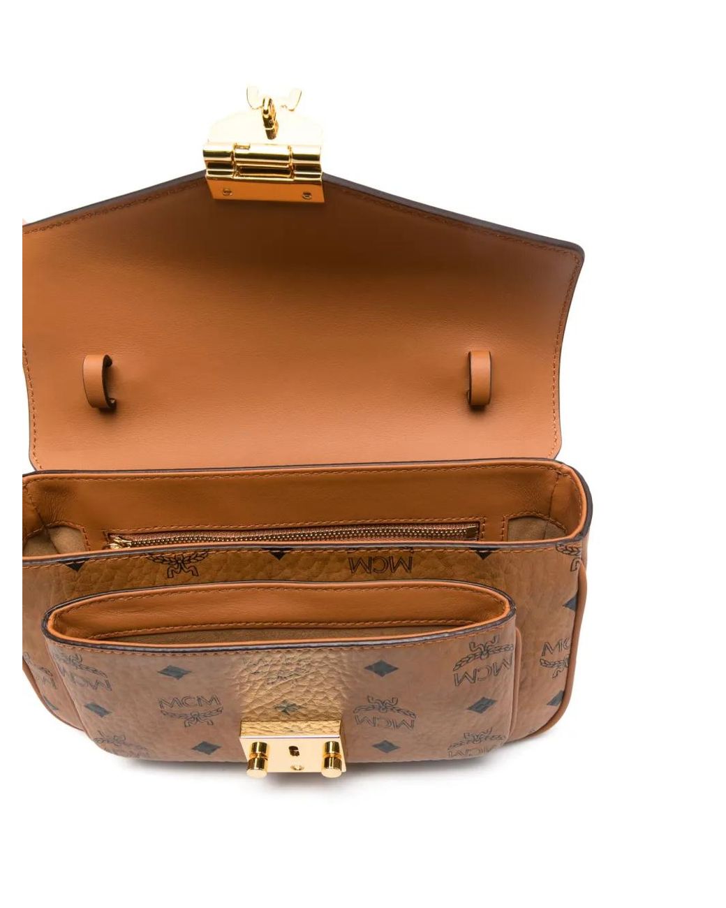 MCM Brown 'Tracy' Medium Shoulder Bag