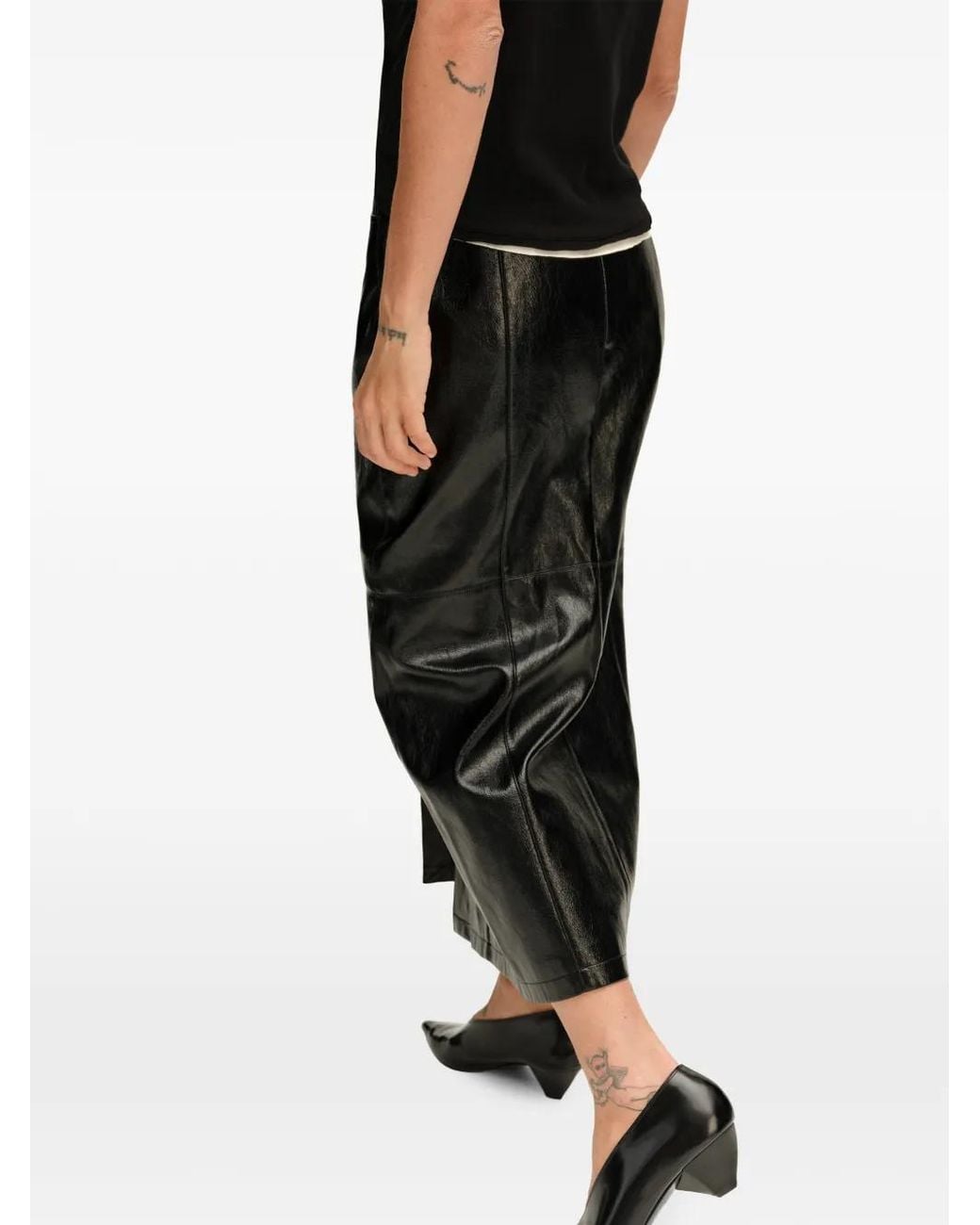 Bimba Y Lola Gray Midi Skirt