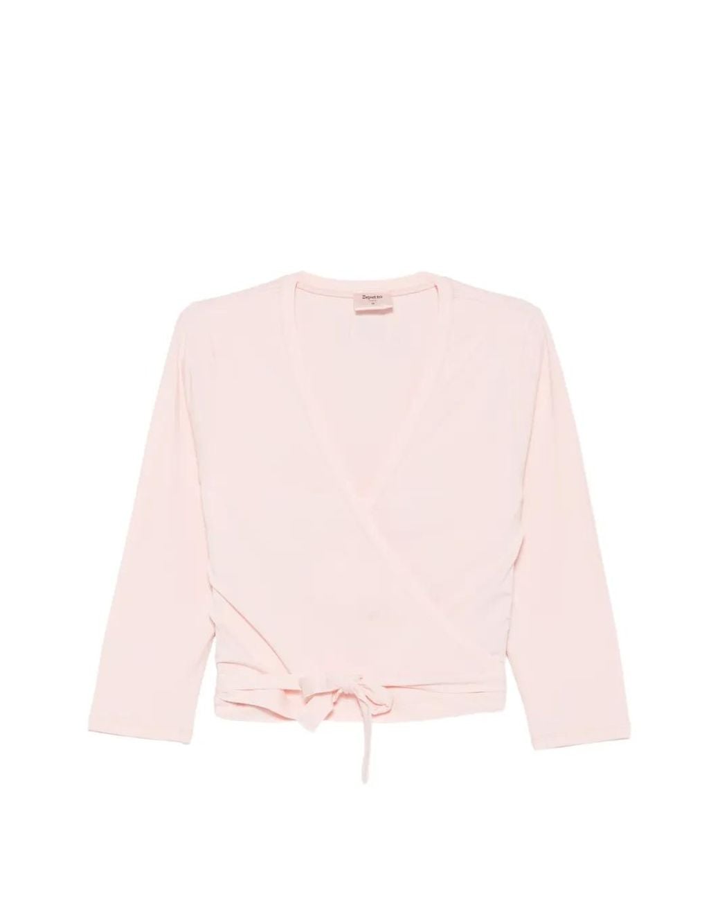Repetto Pink Wrap-Style Tie-Fastening Top
