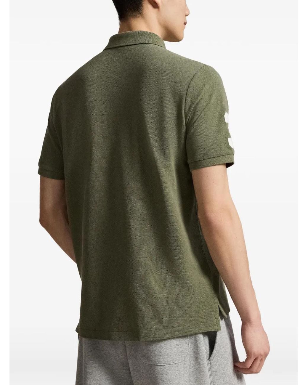 Polo Ralph Lauren Green Logo-Detail Polo Shirt for men