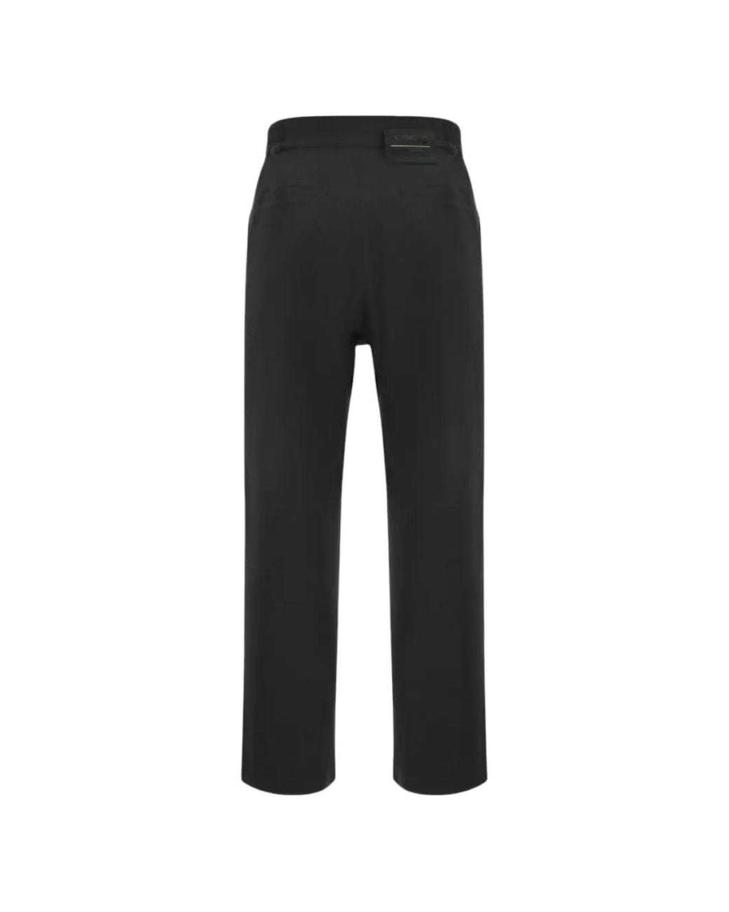 MACRON Black Blake Straight-Leg Tailored Trousers for men