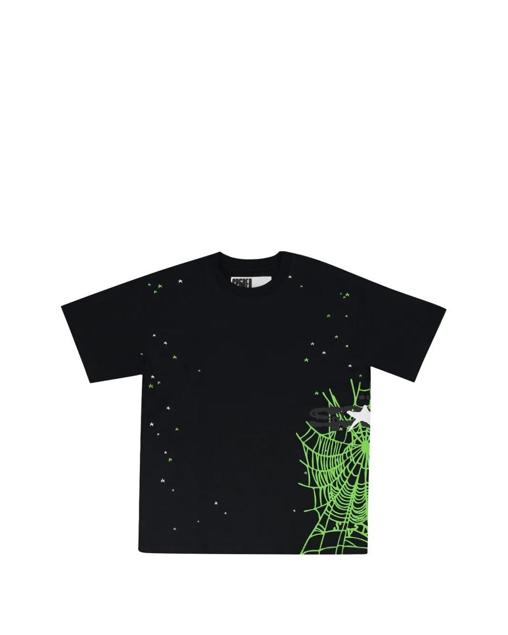 Sp5der Black Heavy Web T-Shirt for men