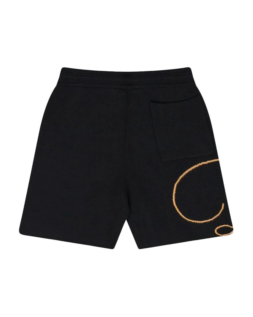 Rhude Blue Knit Script Swim Shorts for men