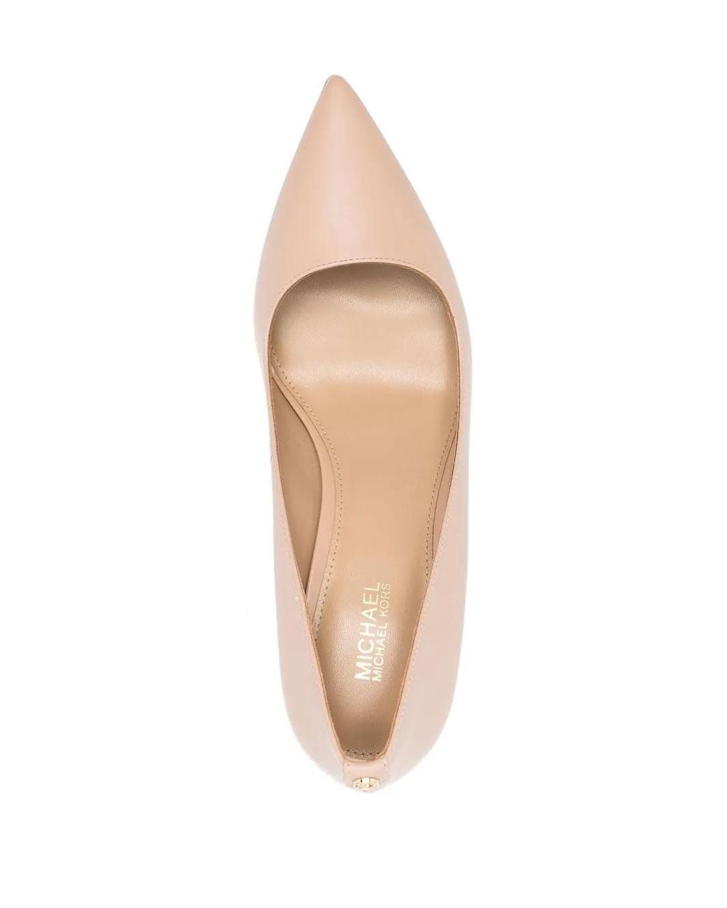 MICHAEL Michael Kors Pink 80Mm Heeled Leather Pumps