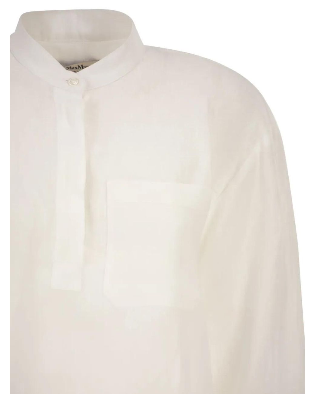 Max Mara White Virgin Wool Shirt