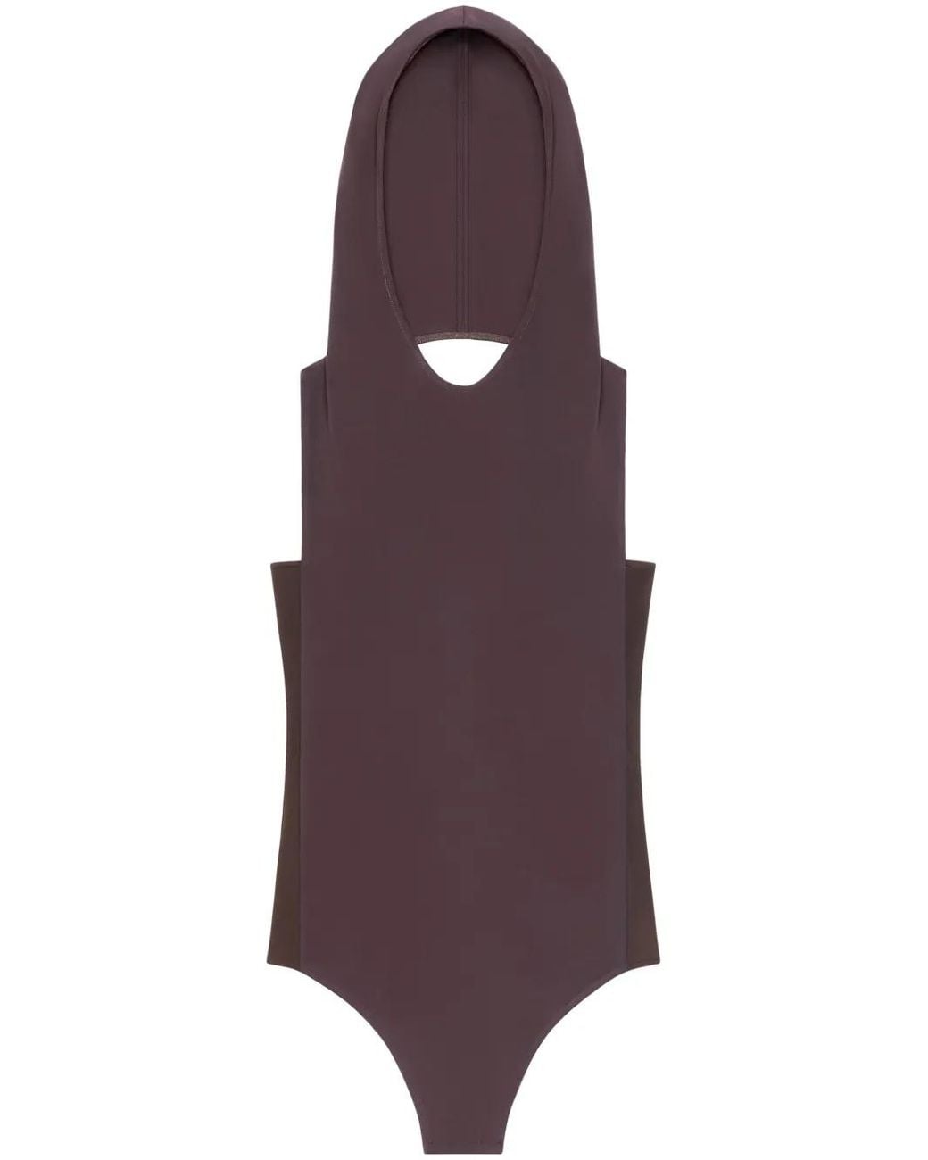 Courreges Purple Hooded Bodysuit
