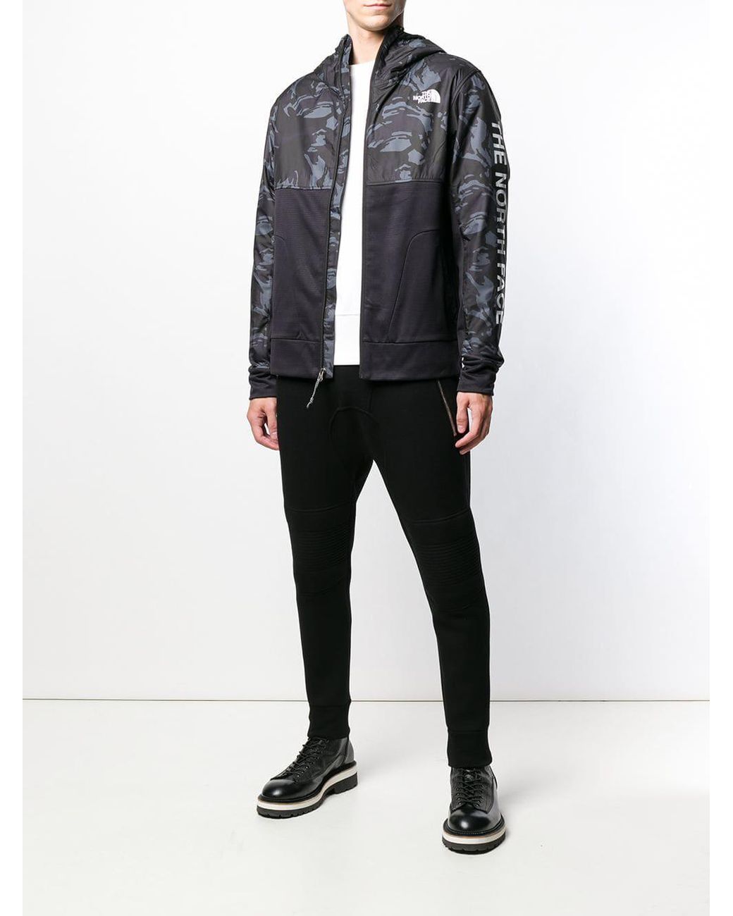 The North Face Train N Logo Overlay Jacket in Black for Men | Lyst