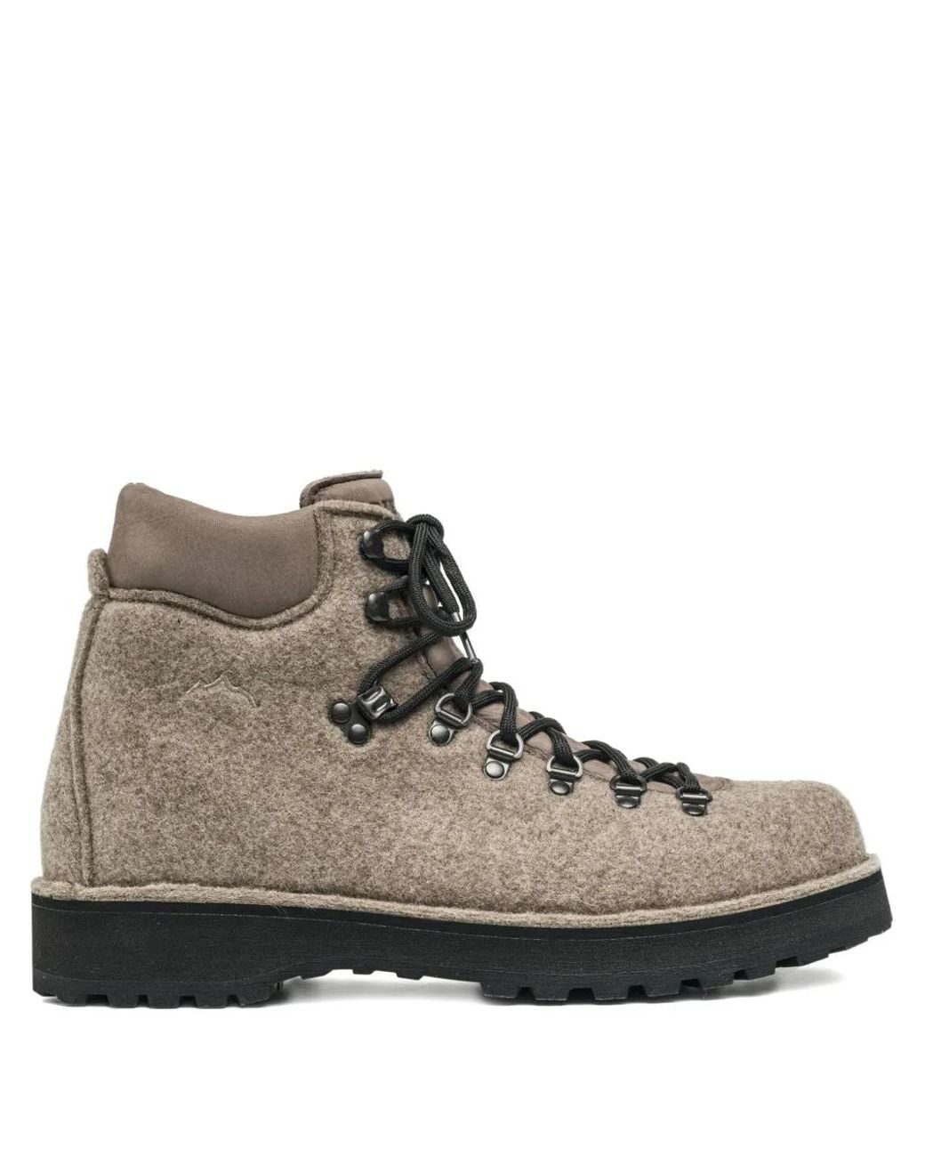 Diemme Brown Bottines Feutrées À Lacets for men