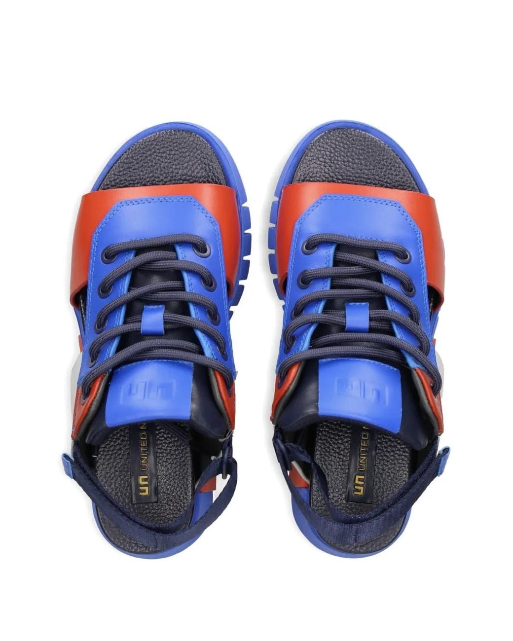 United Nude Blue Sandales Colour Block Delta Sporty Ii À Lacets