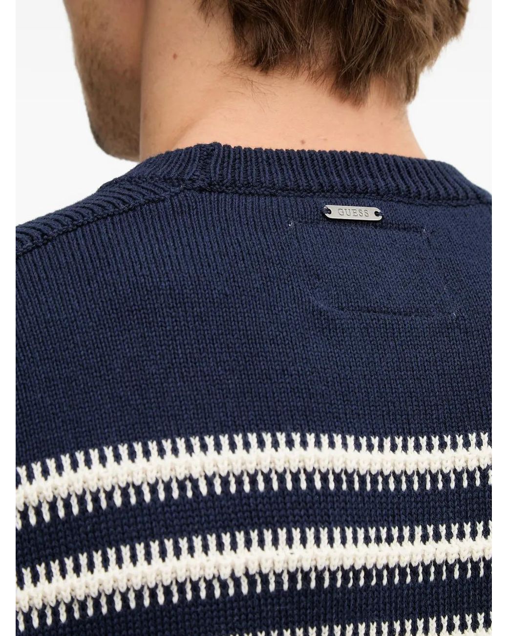 Jersey A Rayas Guess de hombre de color Blue