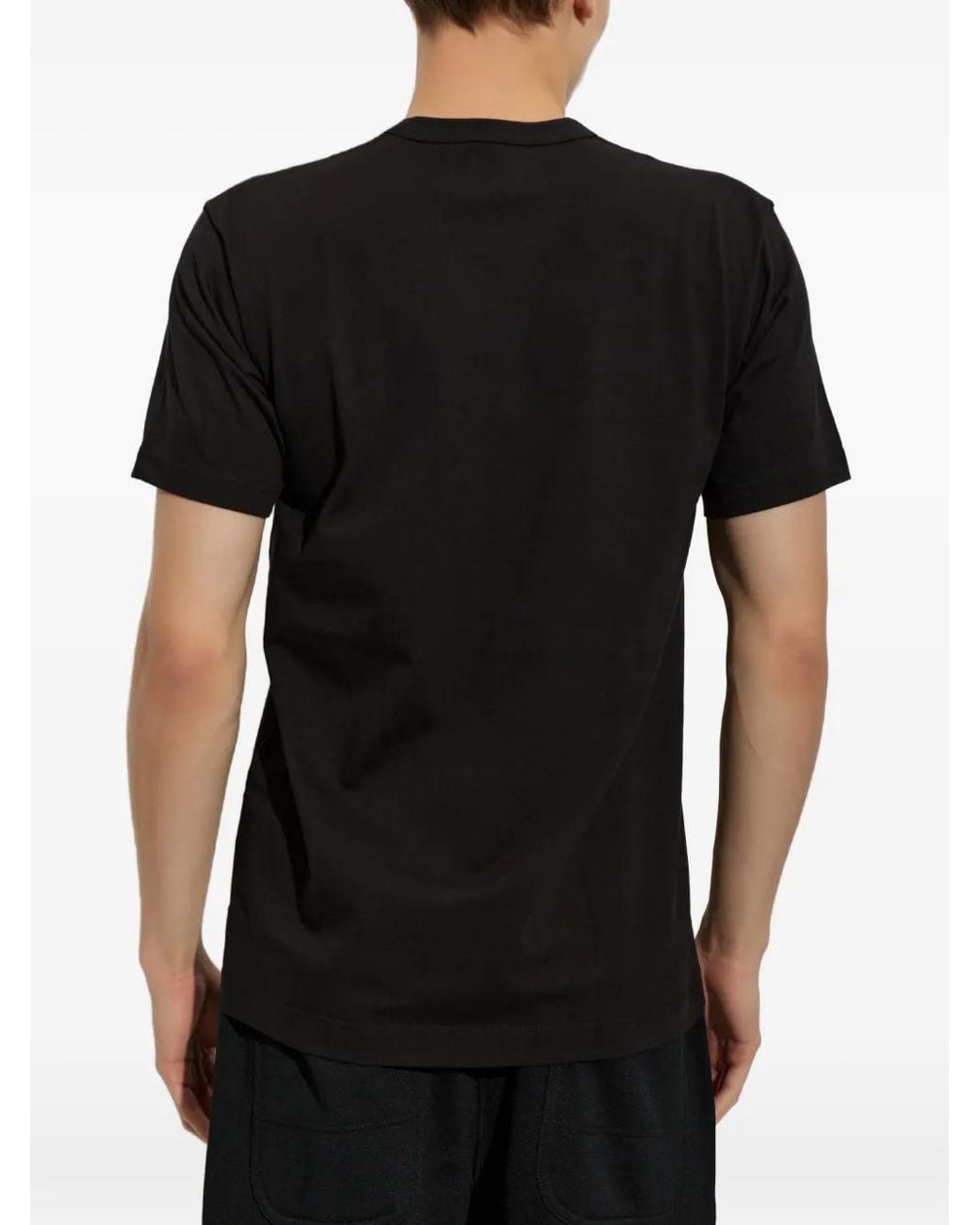 Comme des Garçons Black Graphic-Print T-Shirt for men