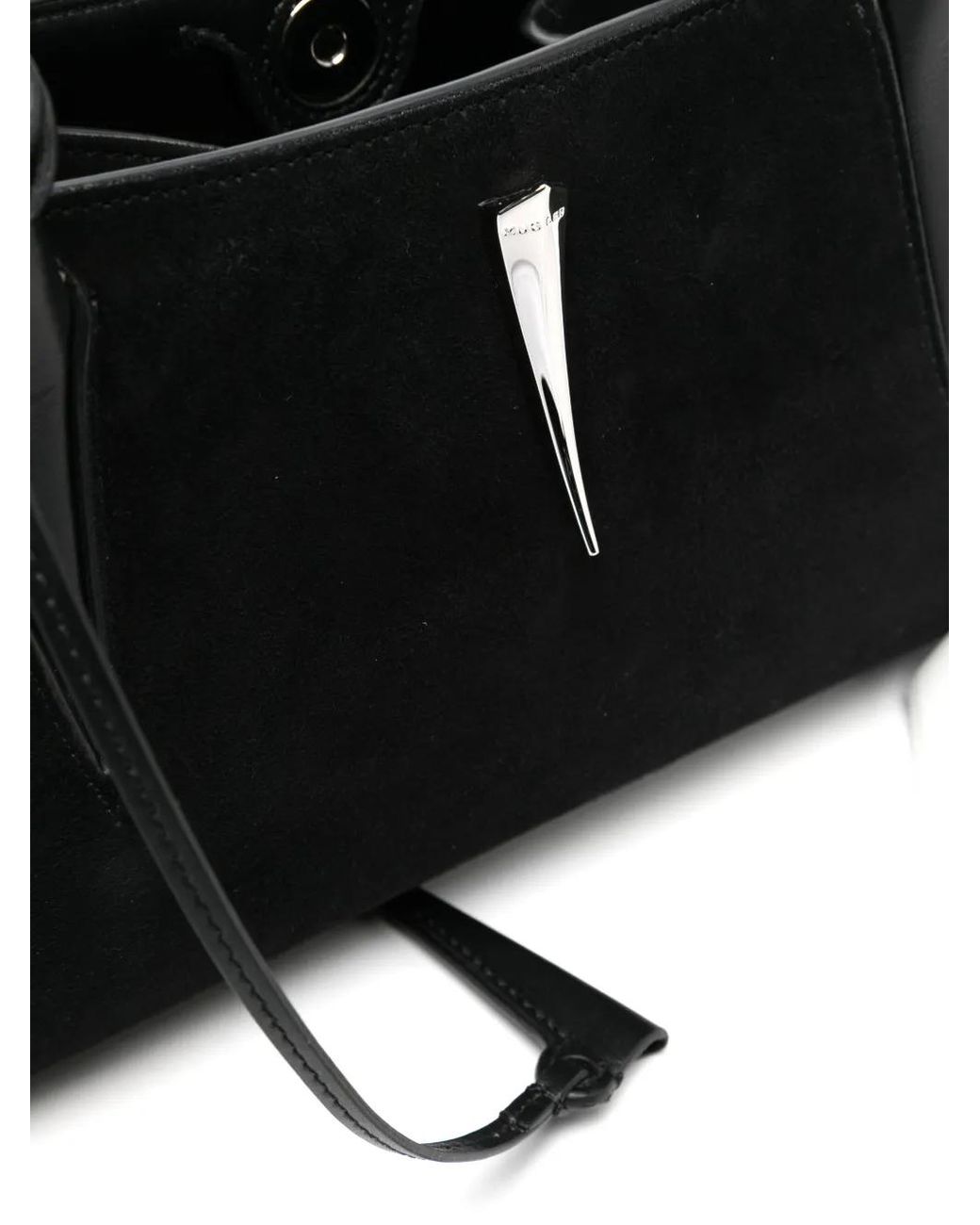Bolso de hombro con apliques Mugler de color Black