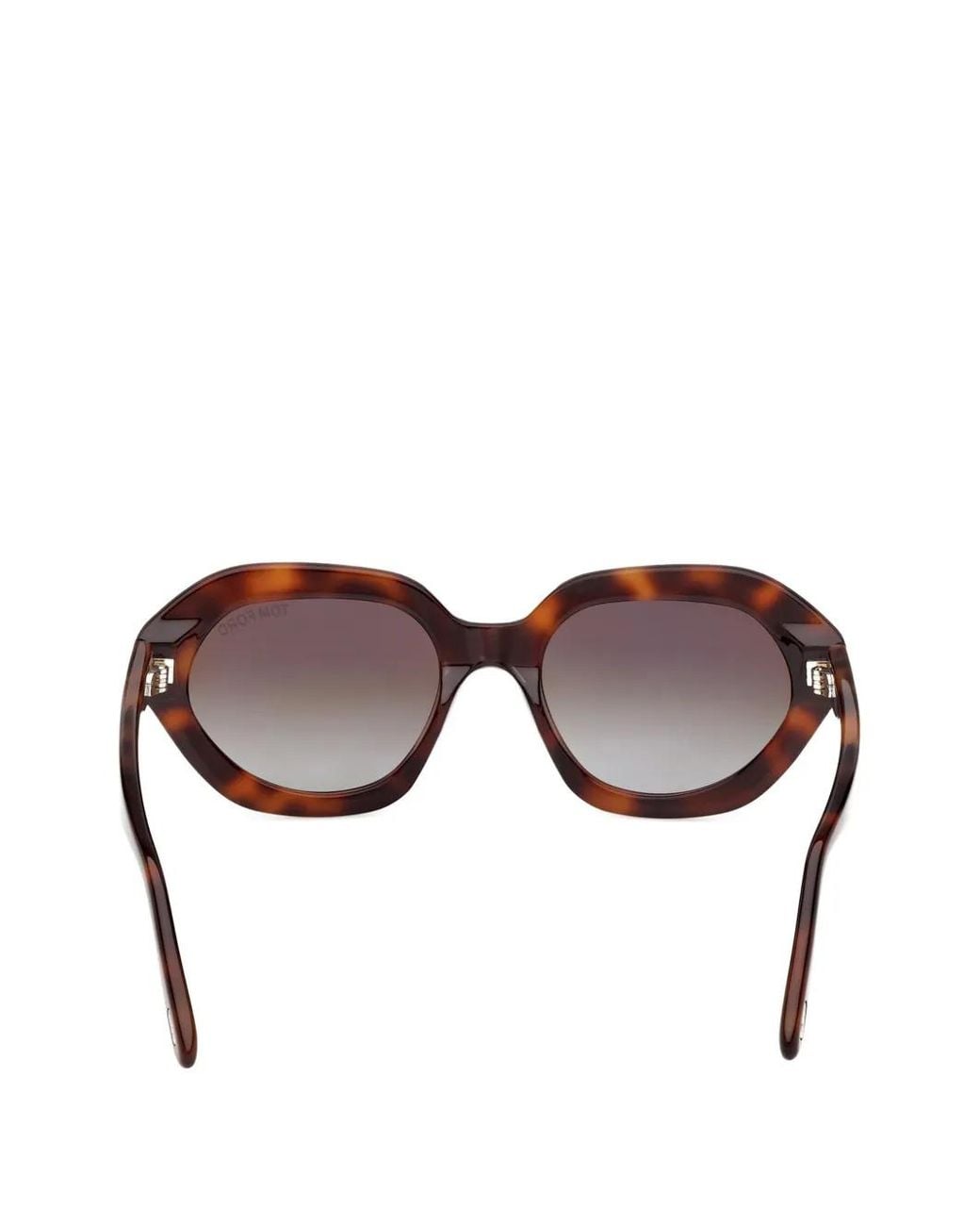 Tom Ford Brown Oval-Frame Sunglasses