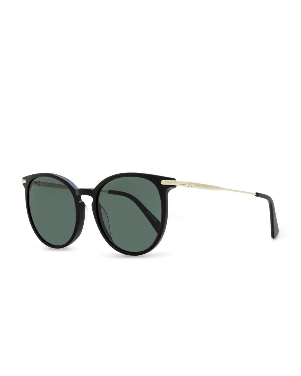 Longchamp Green Round-Frame Sunglasses