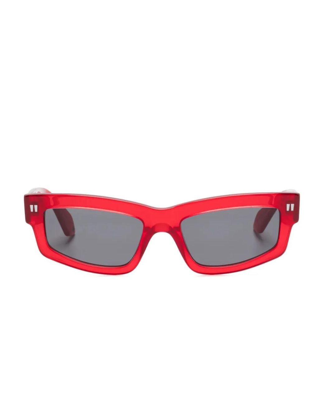 Off-White c/o Virgil Abloh Red Miramar Sunglasses