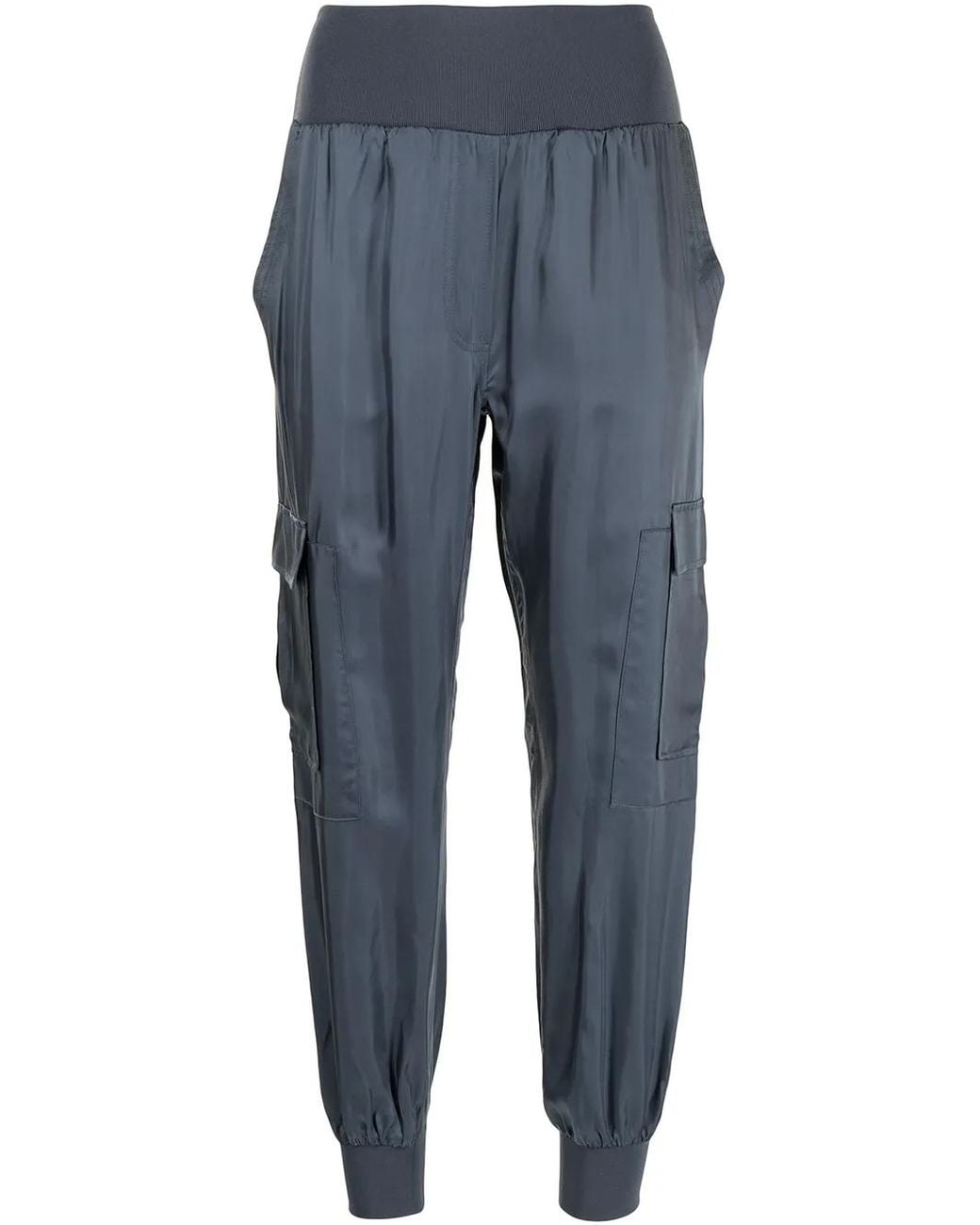 Cinq À Sept Blue Tapered Cargo Cotton Trousers