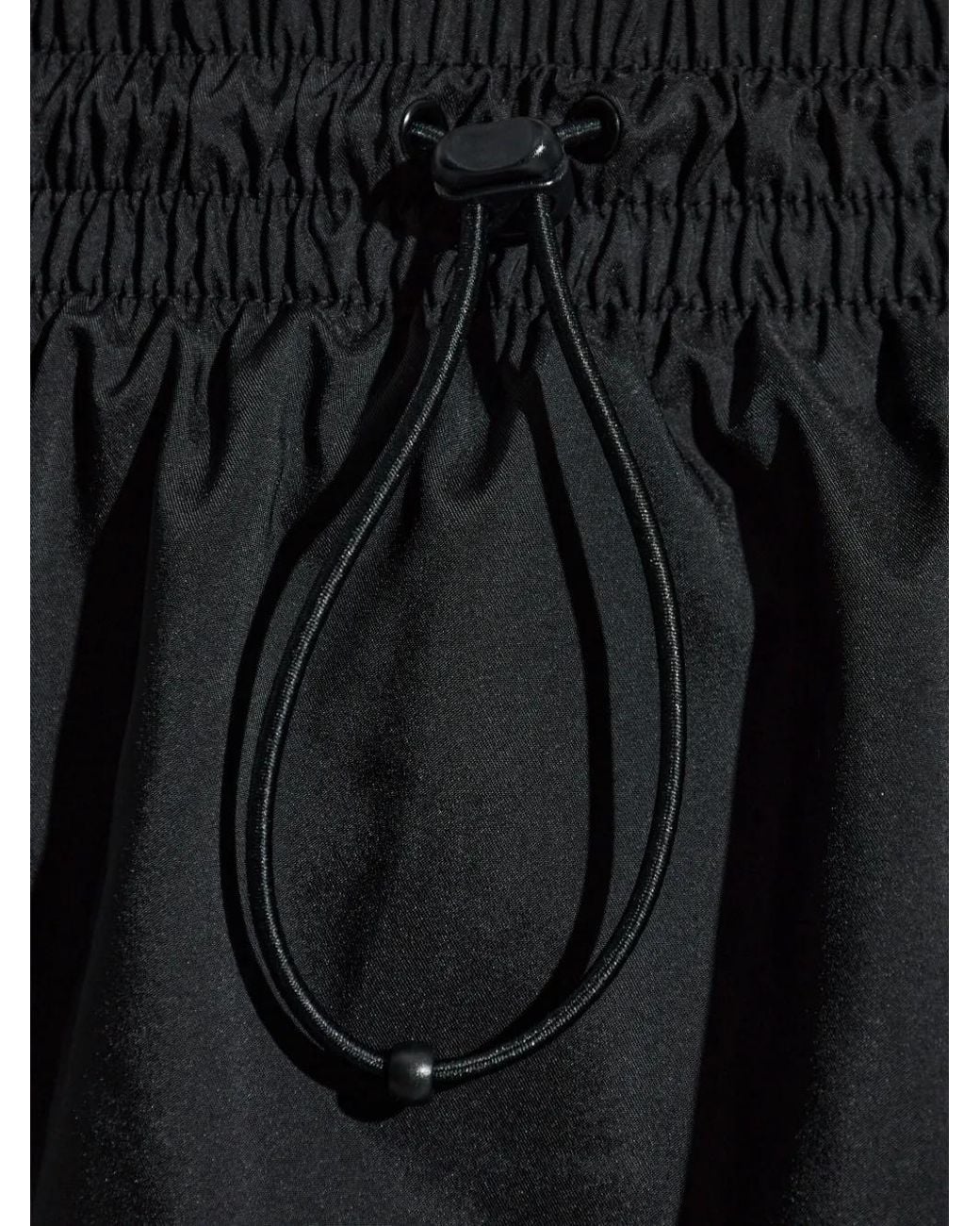 Adidas Black Three-Stripe Drawstring Trousers