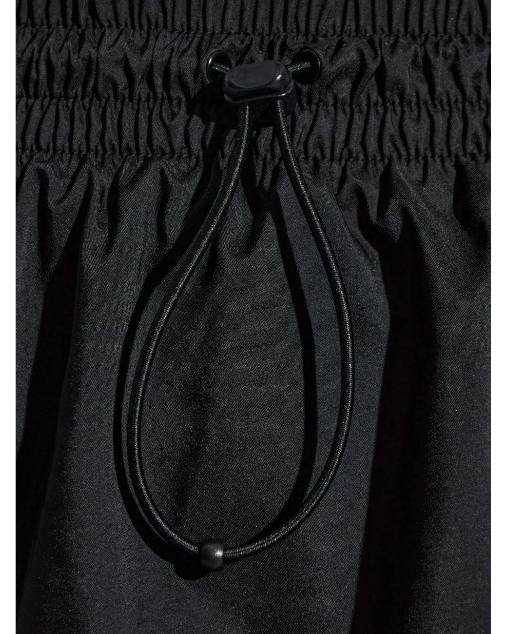 Adidas Black Three-Stripe Drawstring Trousers