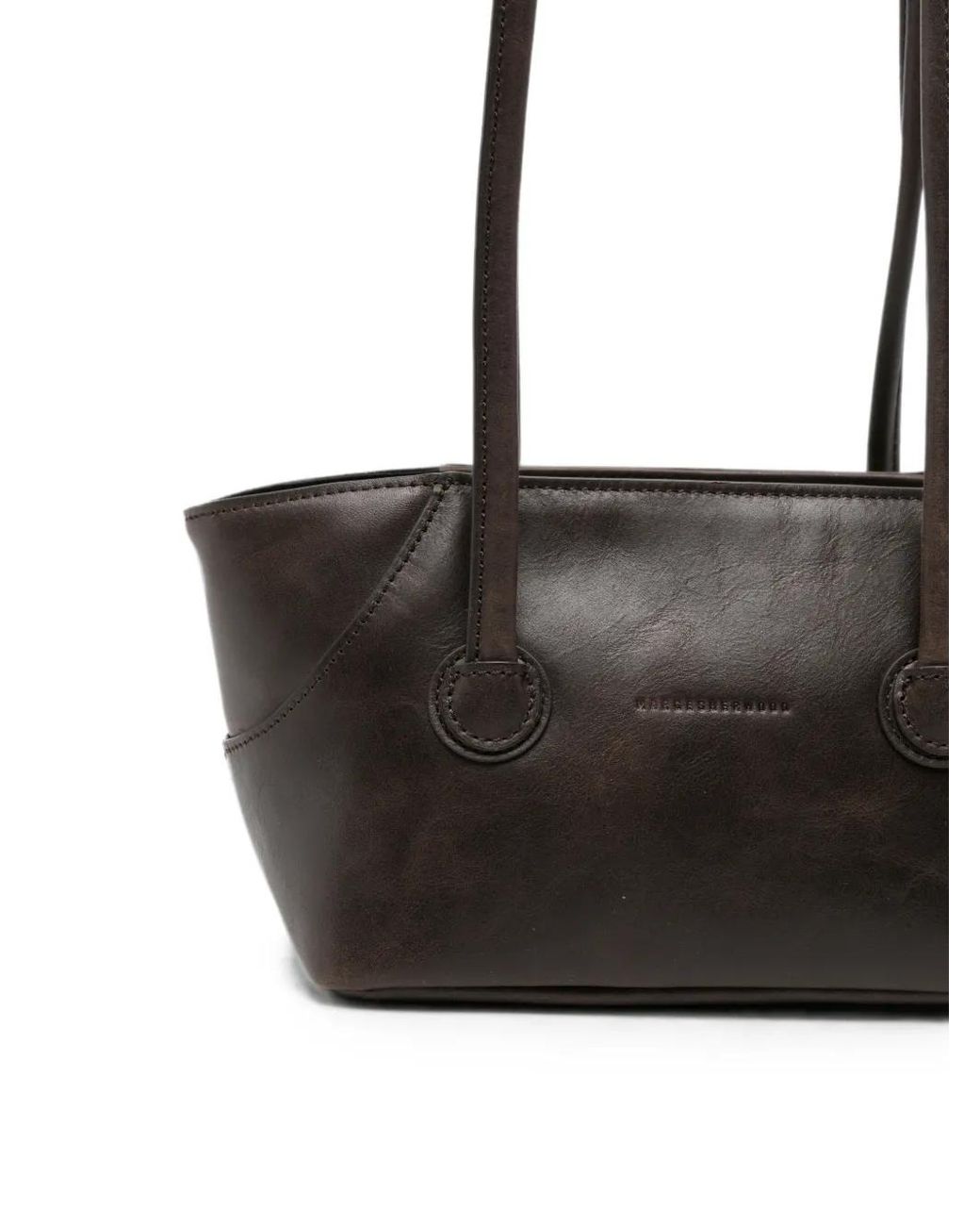 MARGE SHERWOOD White Leather Crossbody Bag