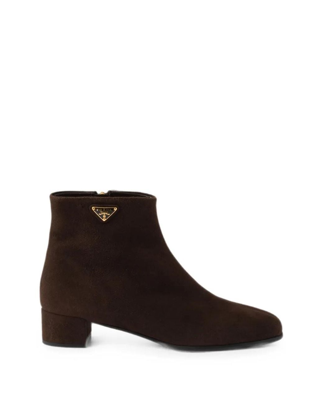 Bottines En Daim Prada en coloris Brown