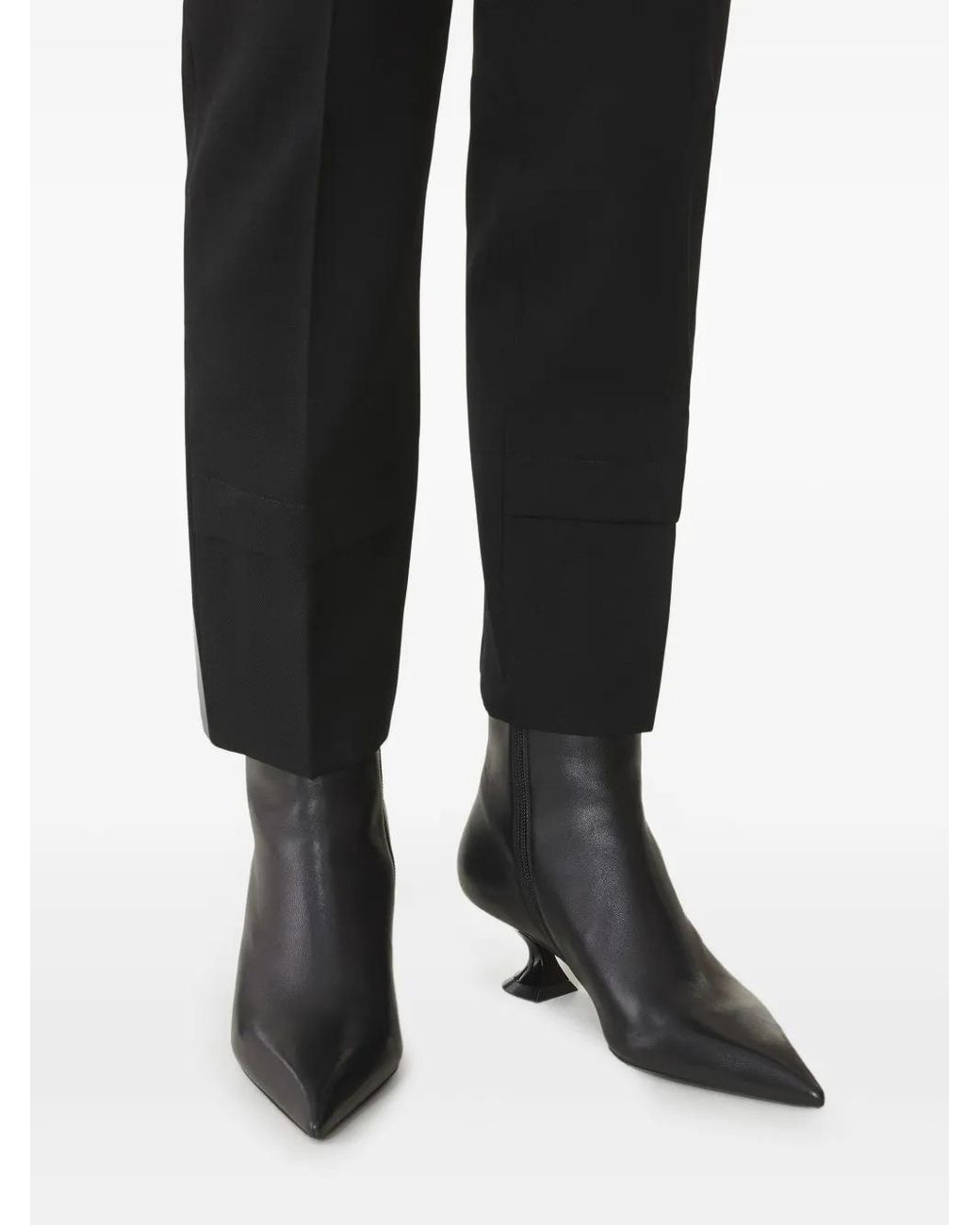Lanvin Black Midnight Step Ankle Boots
