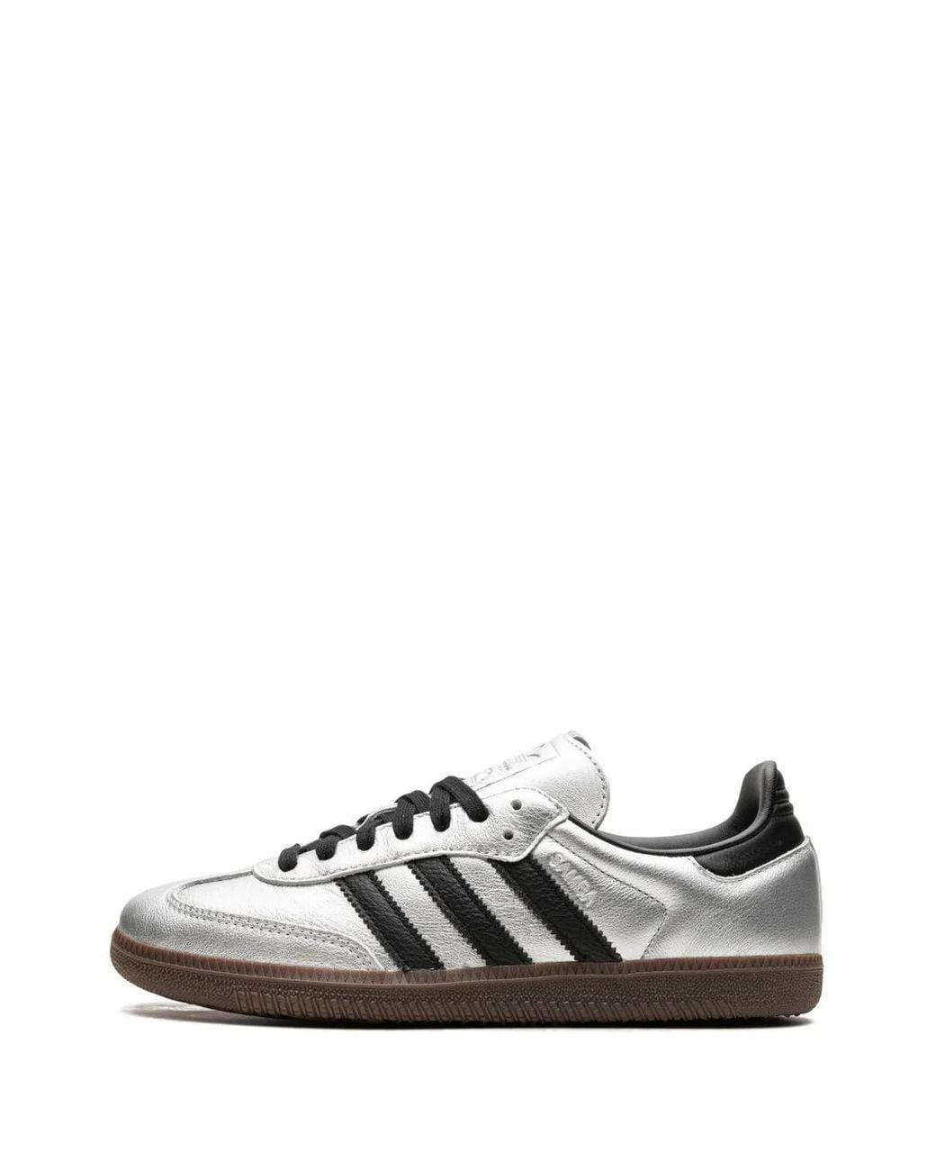 Adidas Metallic Samba OG Leather Sneakers