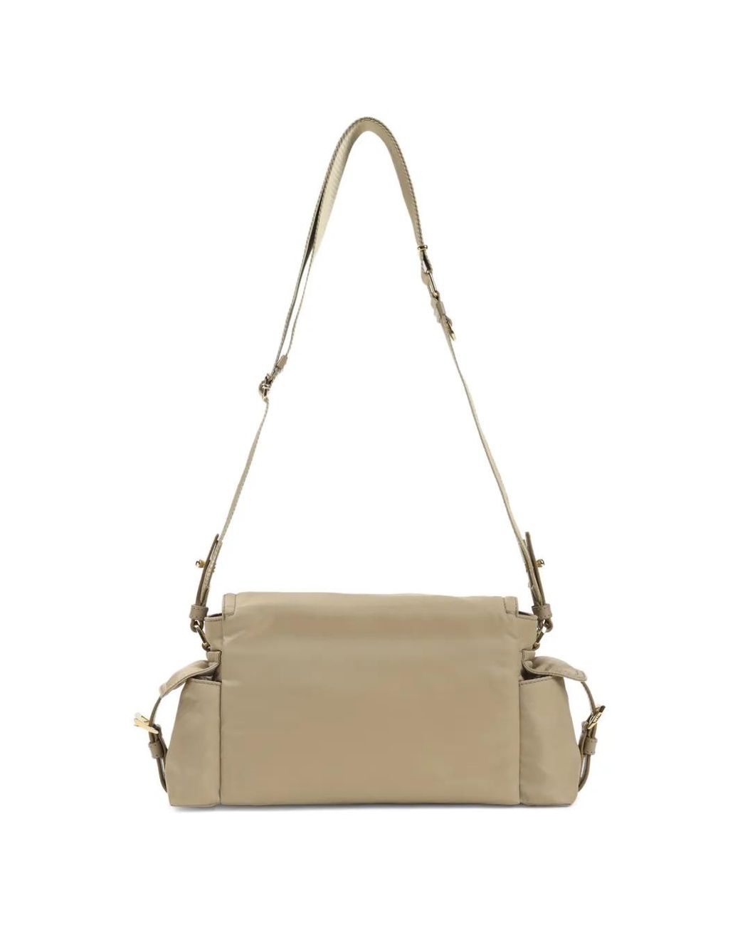Prada Natural Buckle-Fastening Cross Body Bag