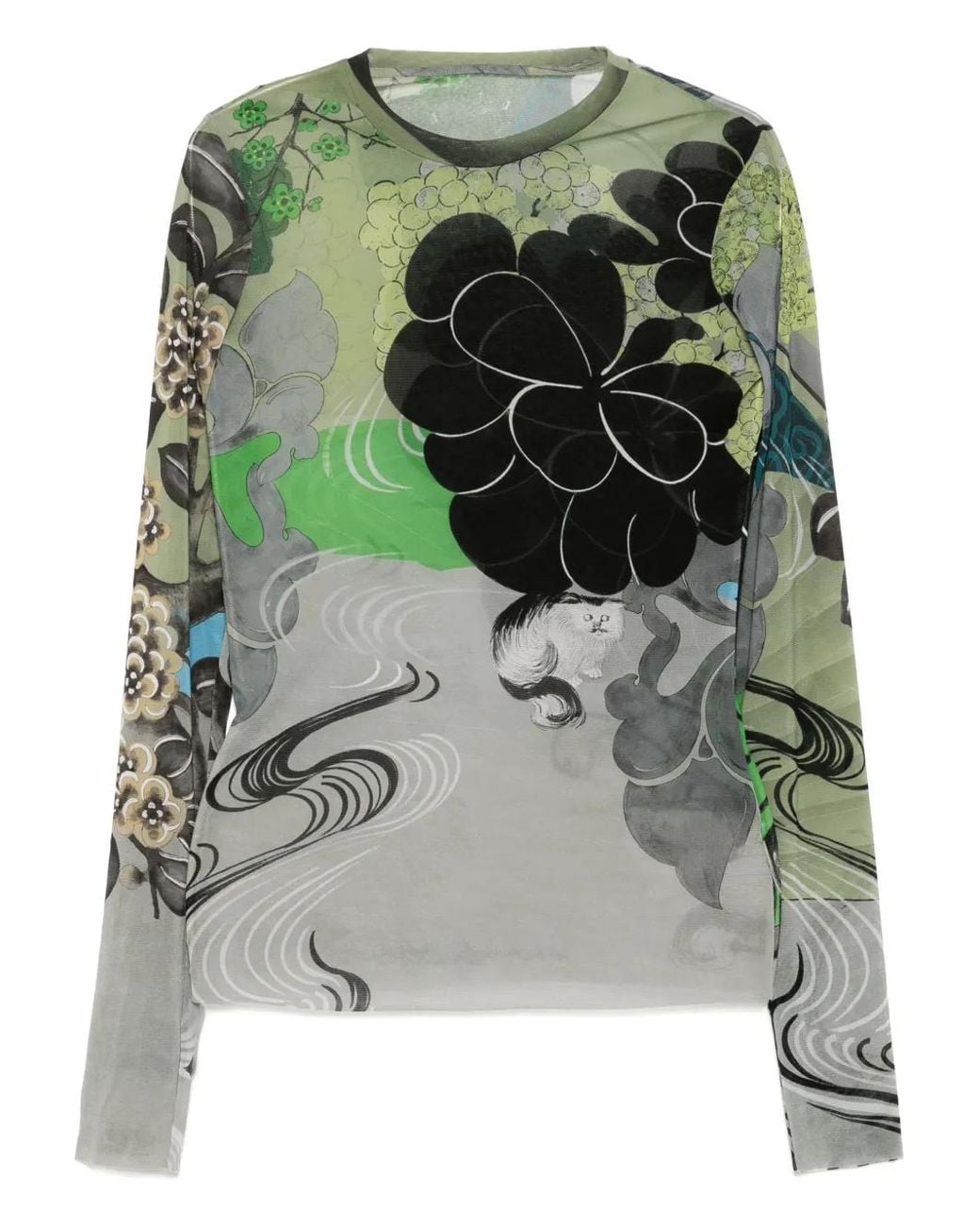 JNBY Gray Long-Sleeve T-Shirt