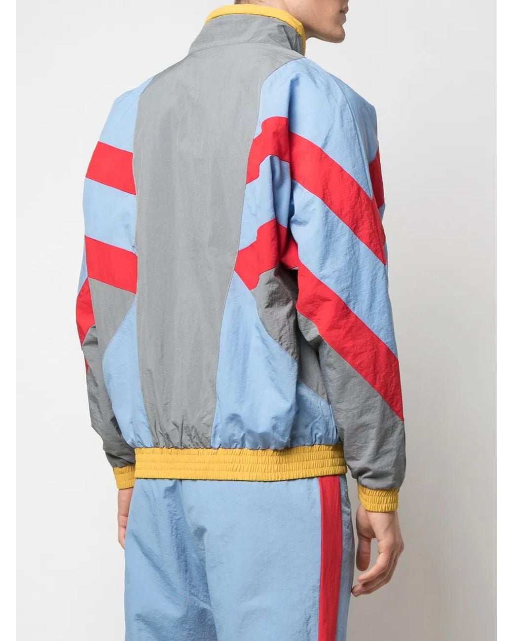 God's Masterful Children Blue Colour Blocked Sport Jacket for men