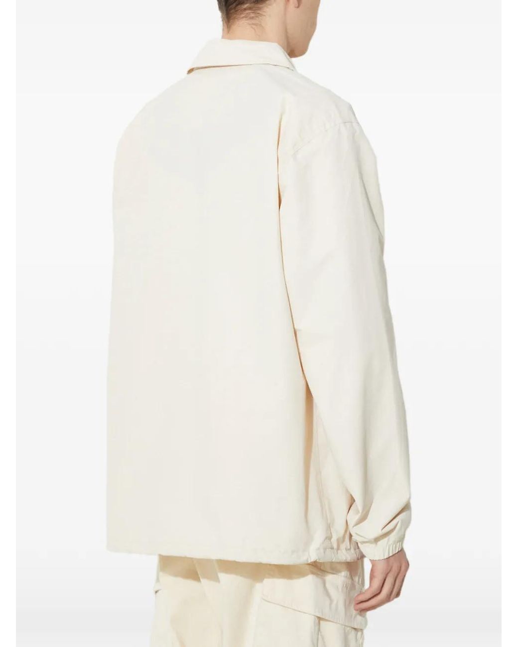 Dickies White Press-Stud Jacket for men