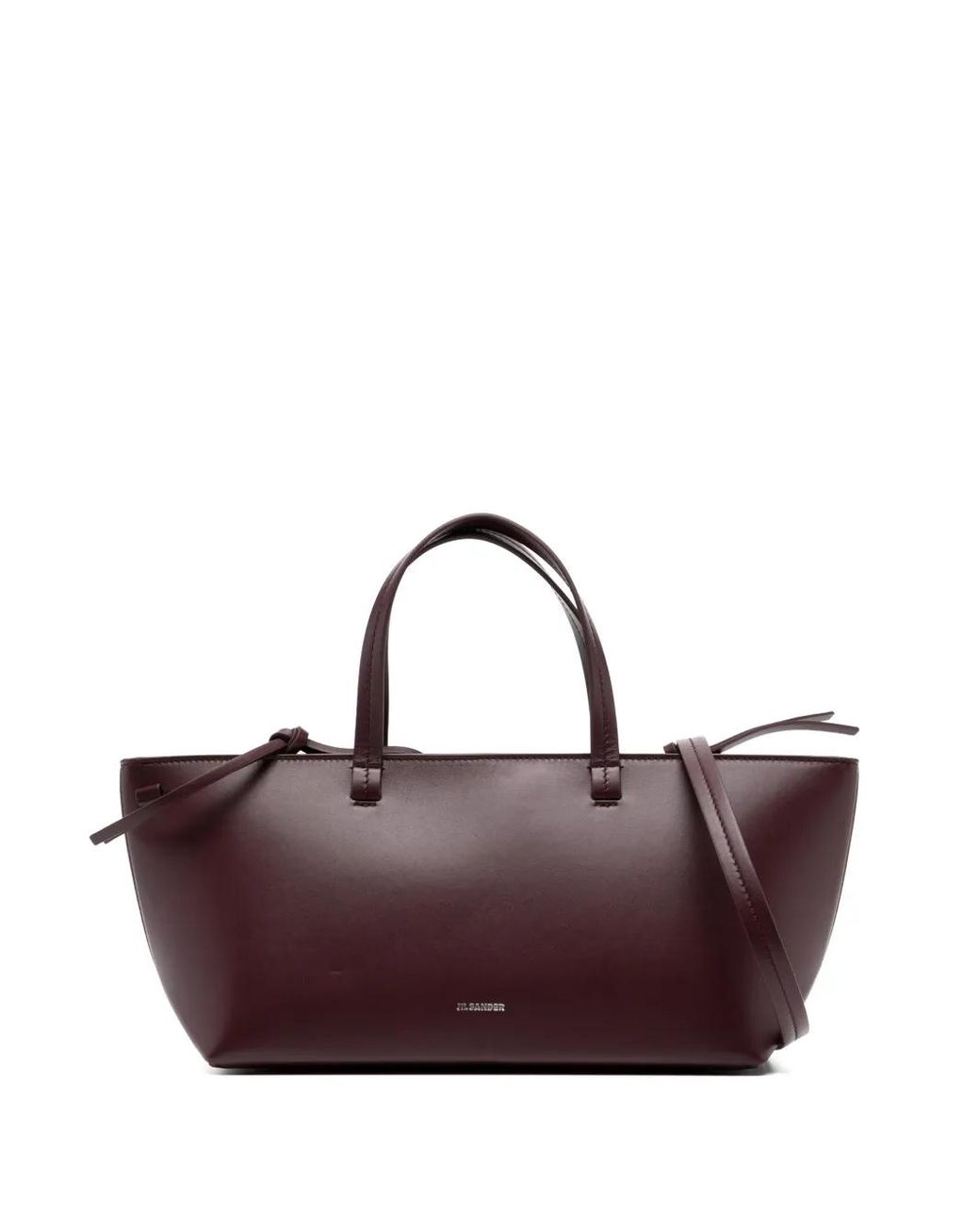 Borsa Tote Con Logo di Jil Sander in Purple