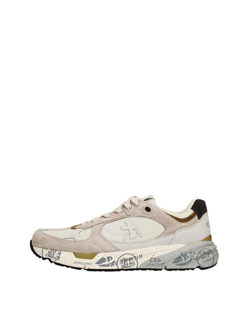 Premiata Mase Sneakers Mit Wildledereinsätzen in White für Herren
