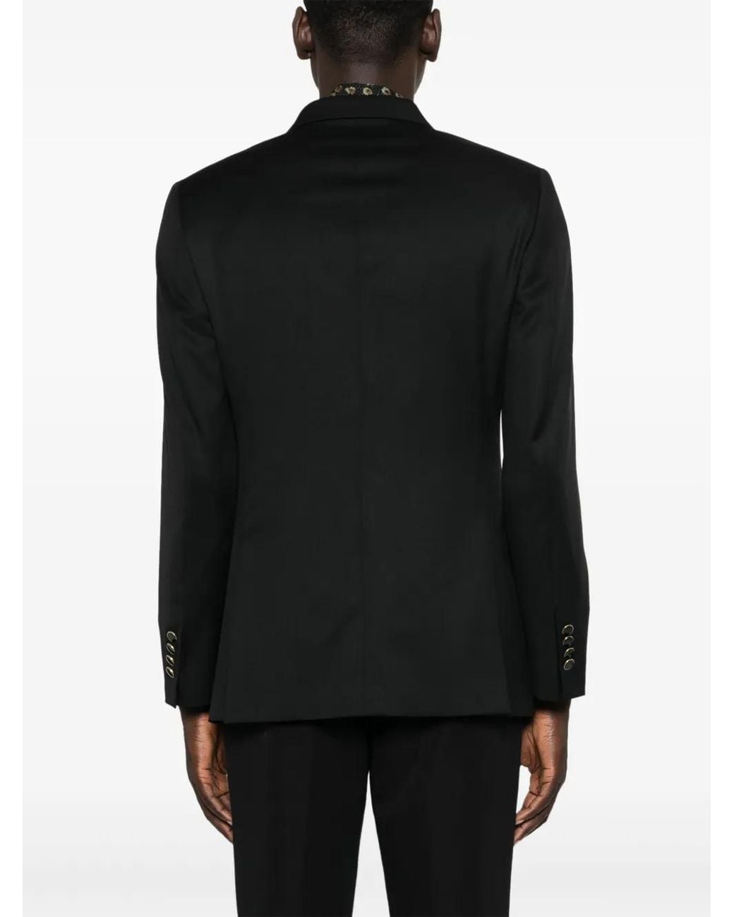 Eraldo Black Double-Breasted Blazer for men