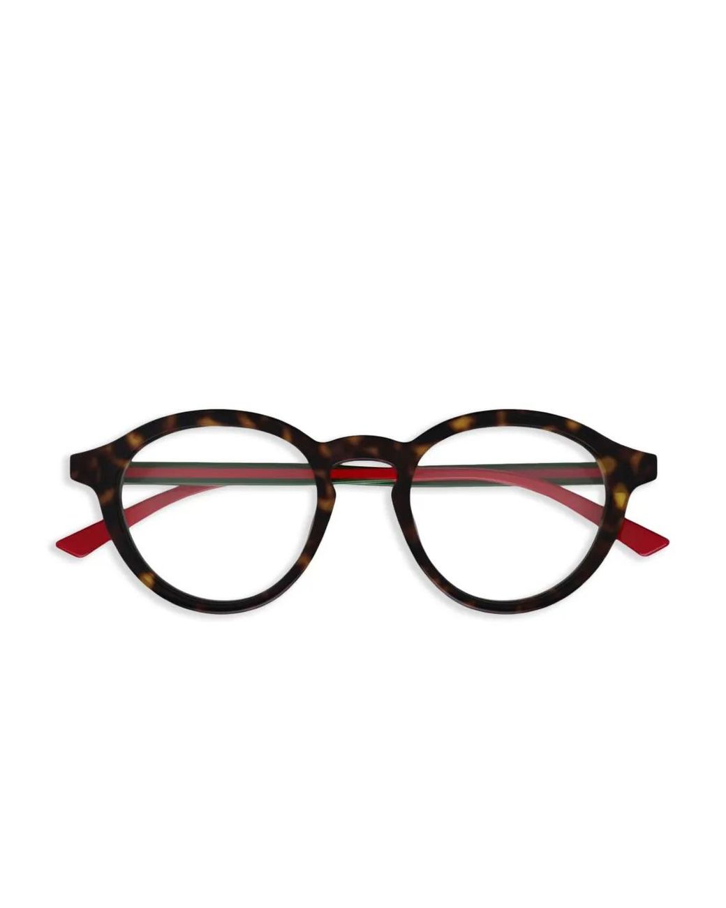 Gucci Brille Mit Logo-Print in Brown für Herren