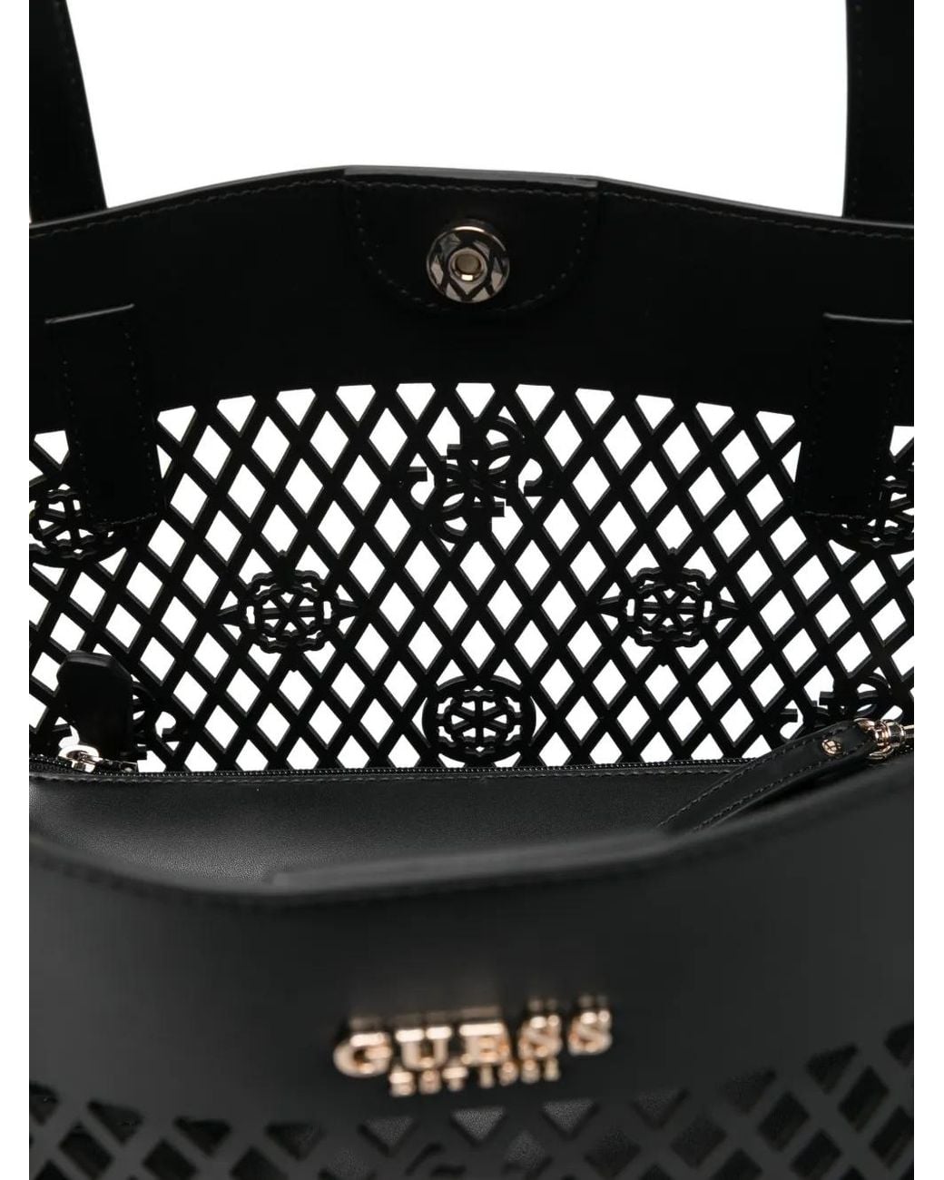 Guess Black Letty Logo Tote Bag