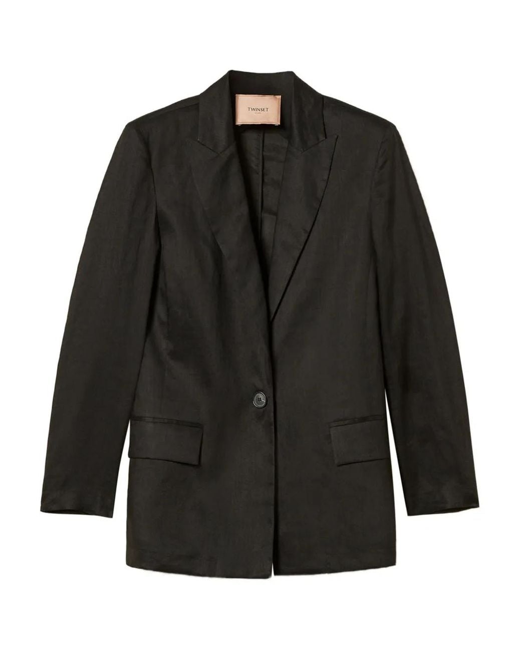 Twinset Geweven Blazer in het Black