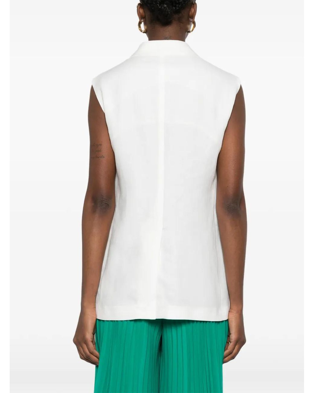 Tagliatore White Bernice Double-Breasted Blazer