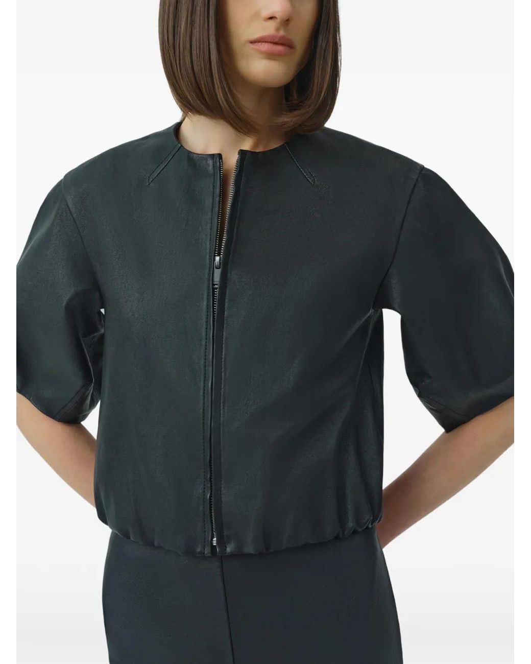 Jonathan Simkhai Black Veste Austyn À Manches Courtes