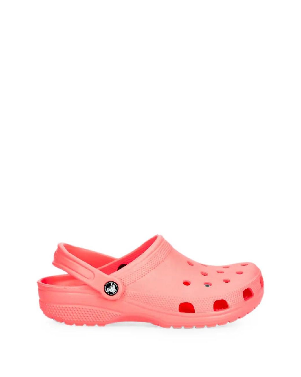 CROCSTM Pink Perforated Slingback Clogs