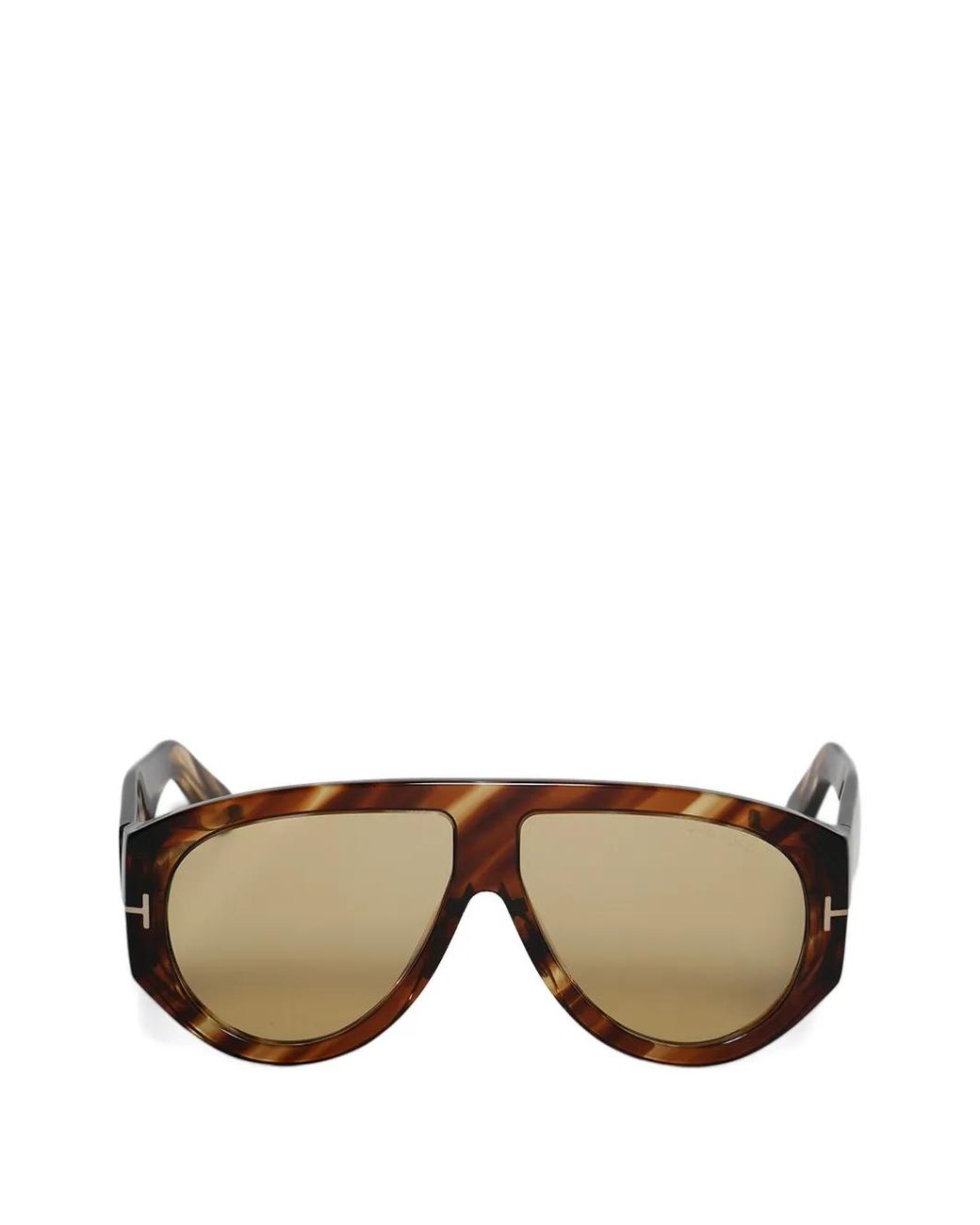 Tom Ford Gray Bronson Pilot-Frame Sunglasses