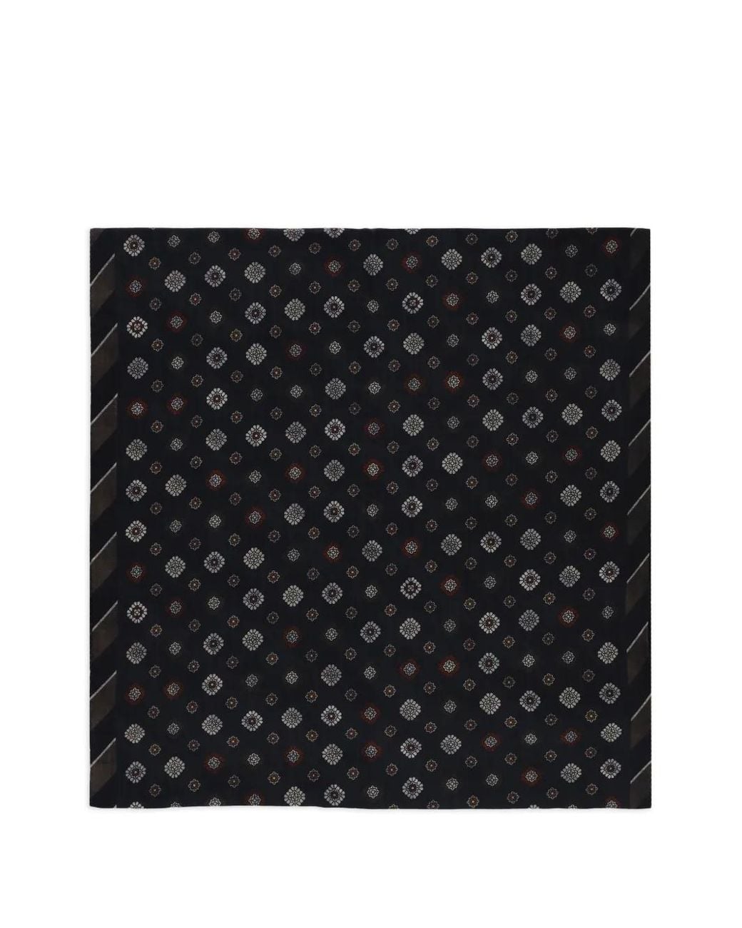 Altea Black Patterned Scarf for men