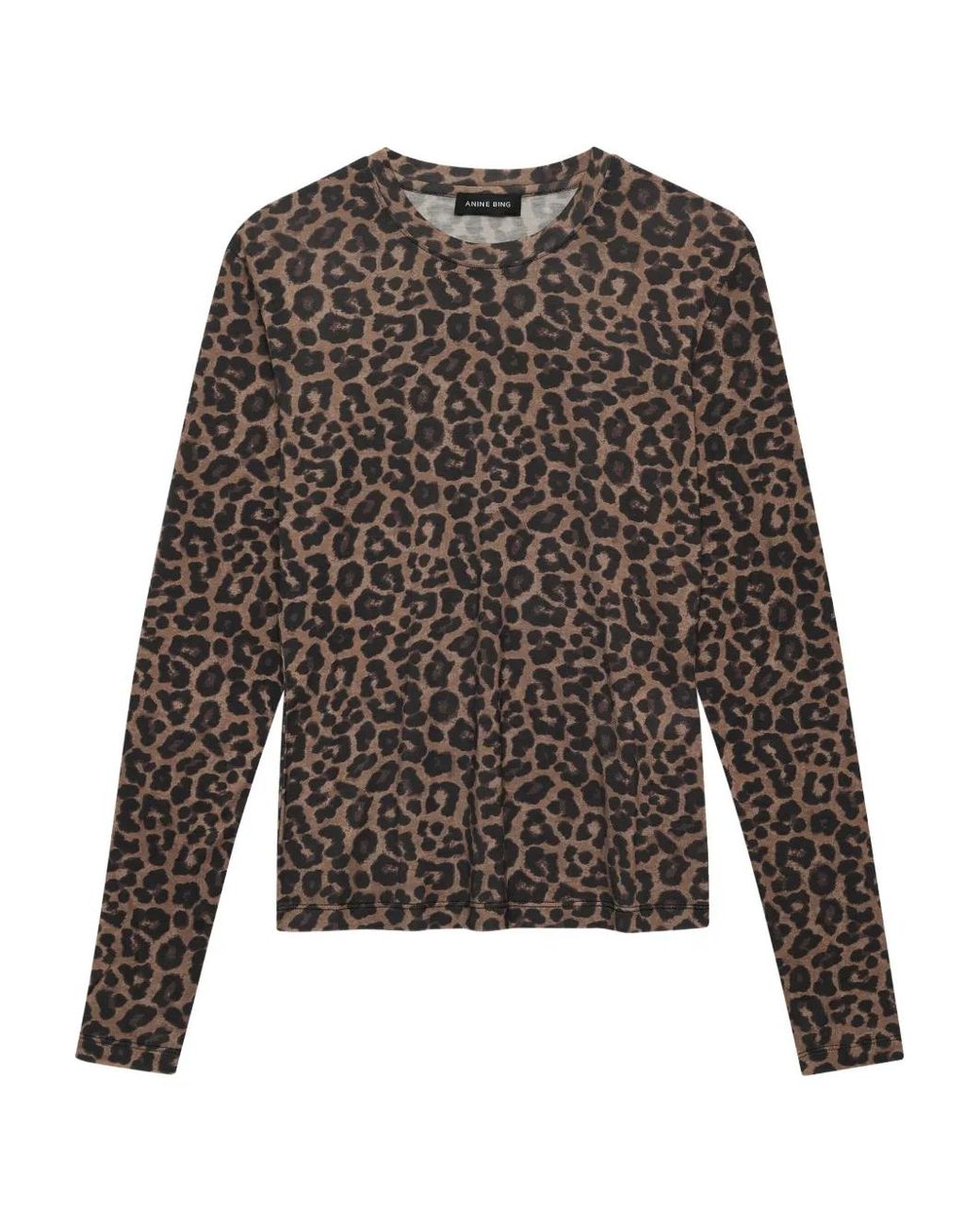Anine Bing Gray Sylvie Long Sleeve T-Shirt