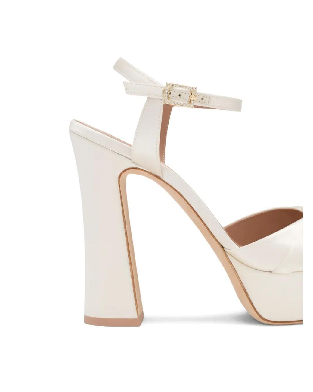 Malone Souliers White "Keaton" Pump Sandal T.125