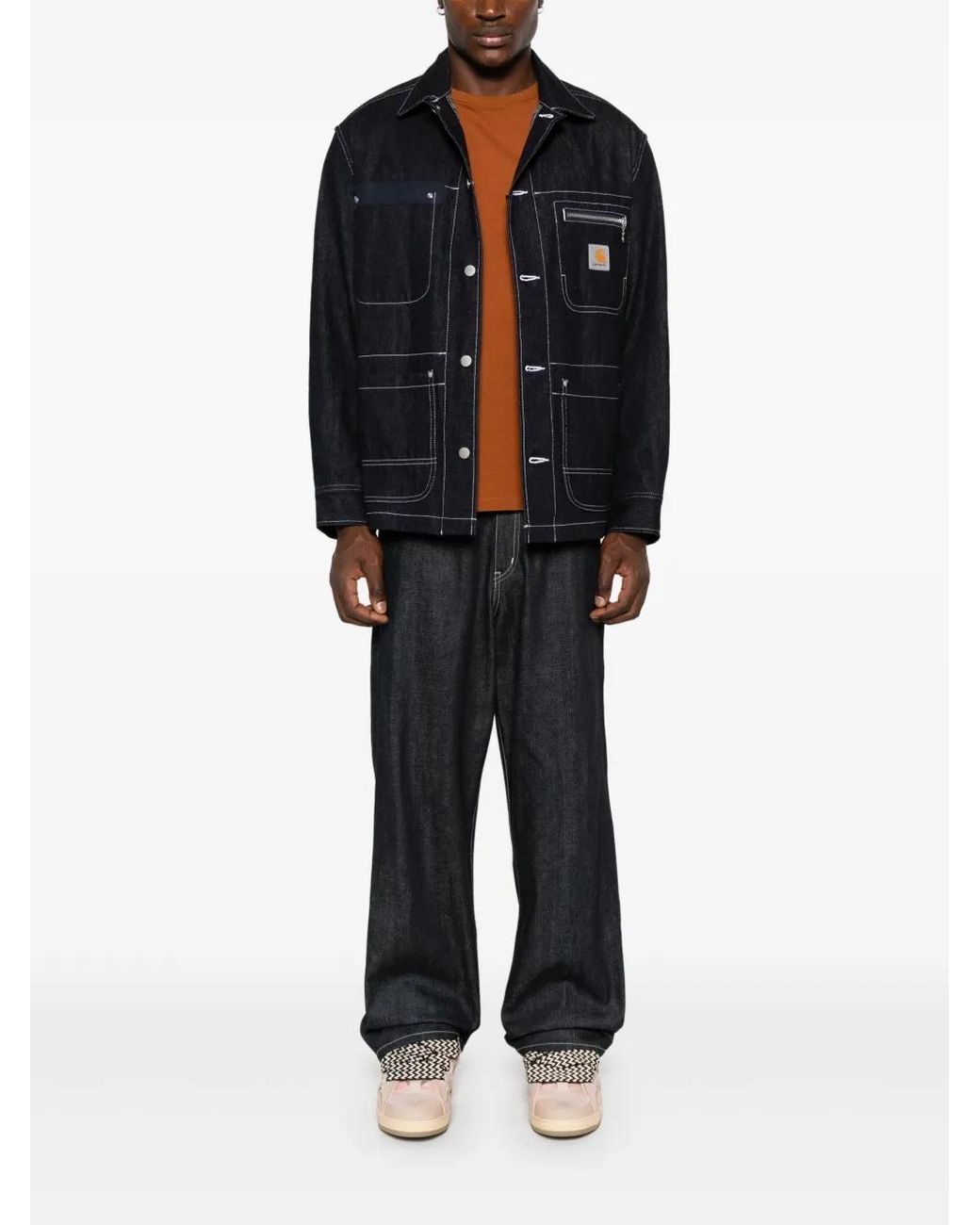 Junya Watanabe Blue Collaborative Denim Jacket for men