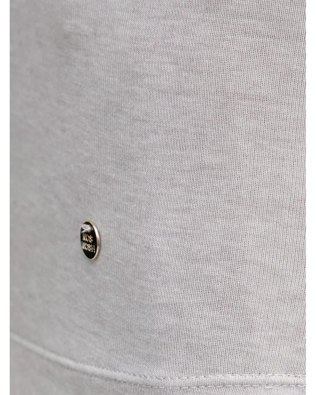Mos Mosh Gray Mock-Neck T-Shirt