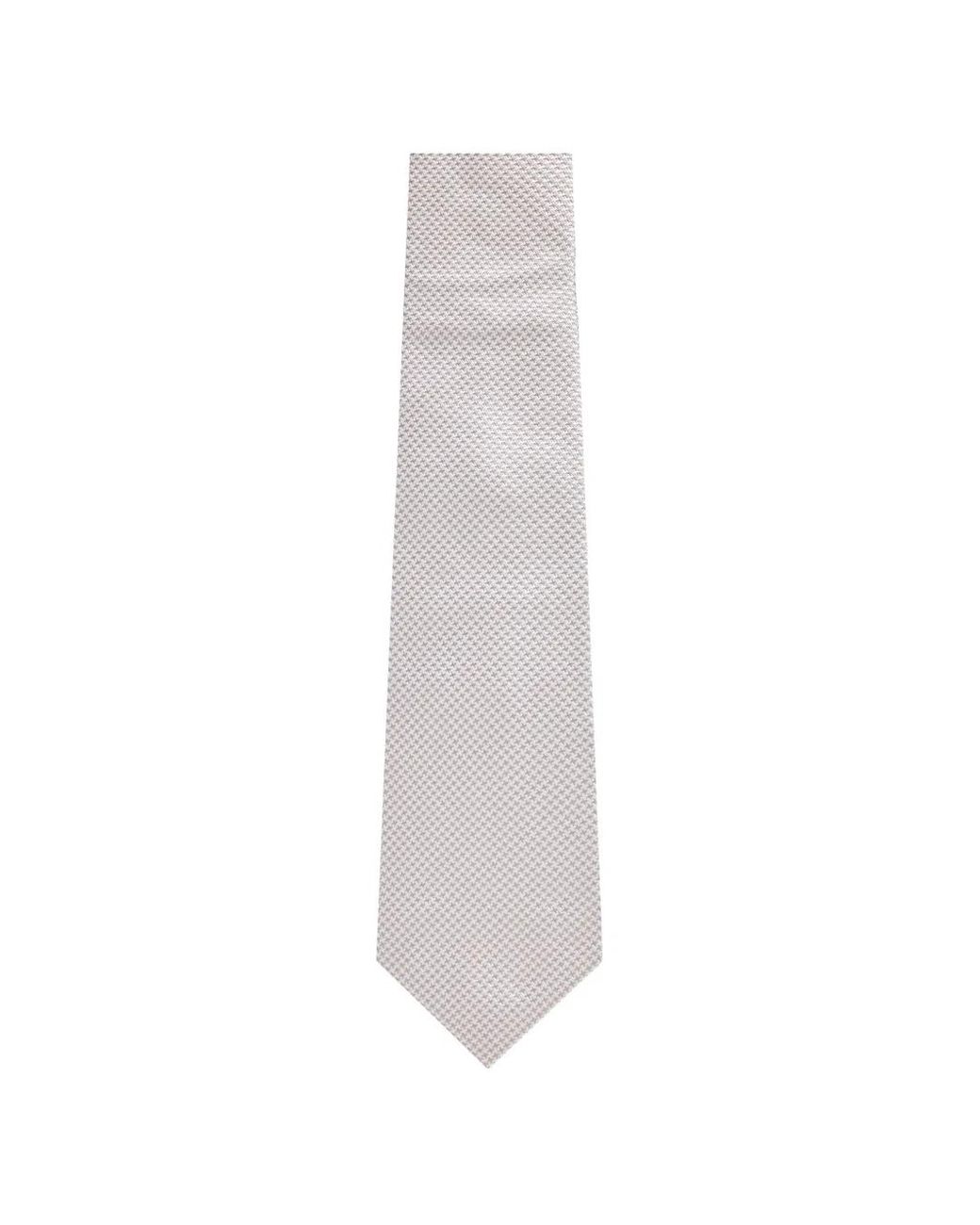 Corneliani Gemusterte Krawatte in White für Herren